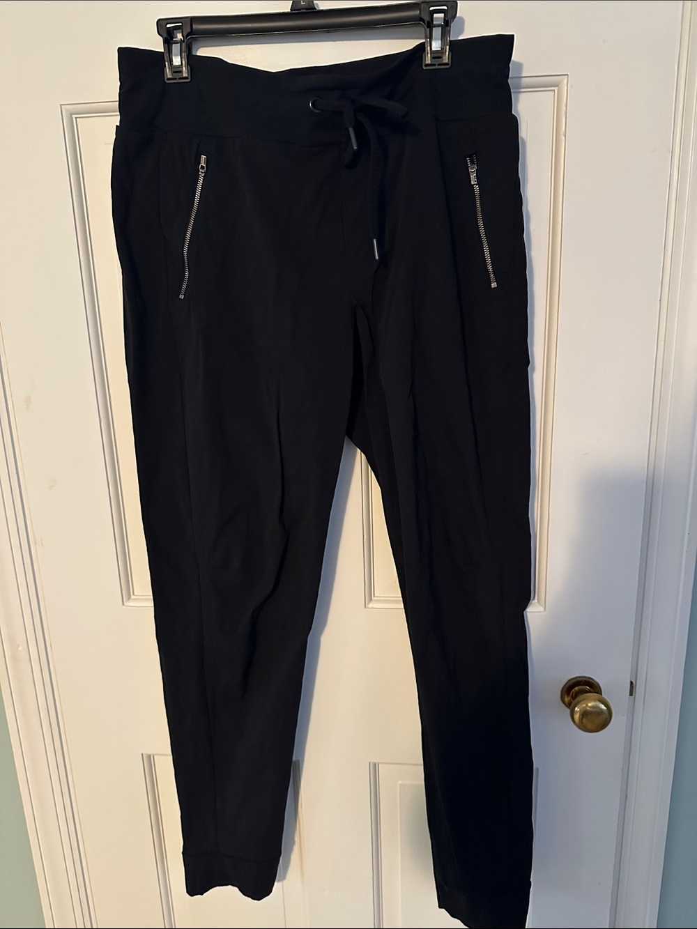 Athleta Black Jogger Pants with Zip Pockets